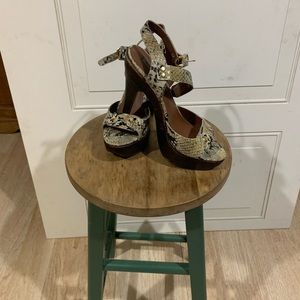 Steve Madden animal sandal heels